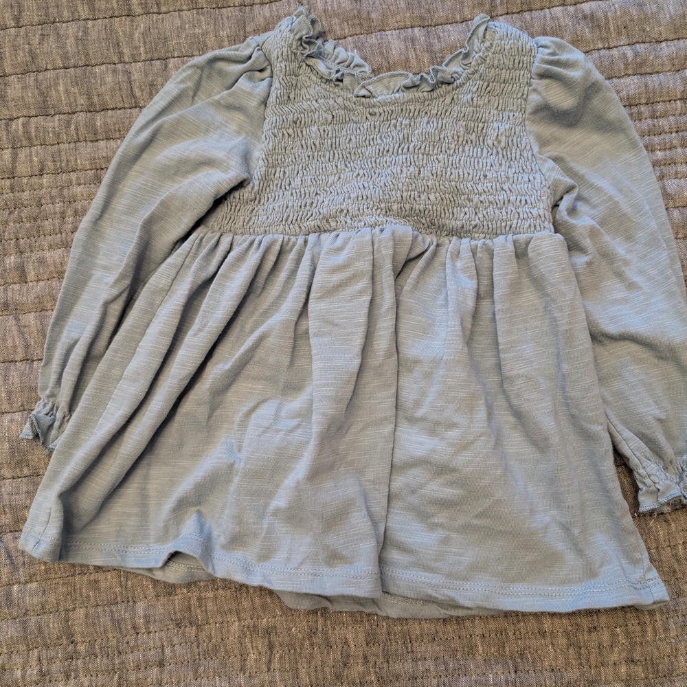 Tahari Blue Ruffled Baby Dress